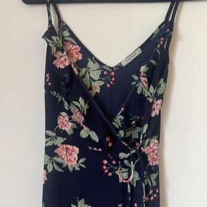 Papaya Cute Floral Wrap Dress